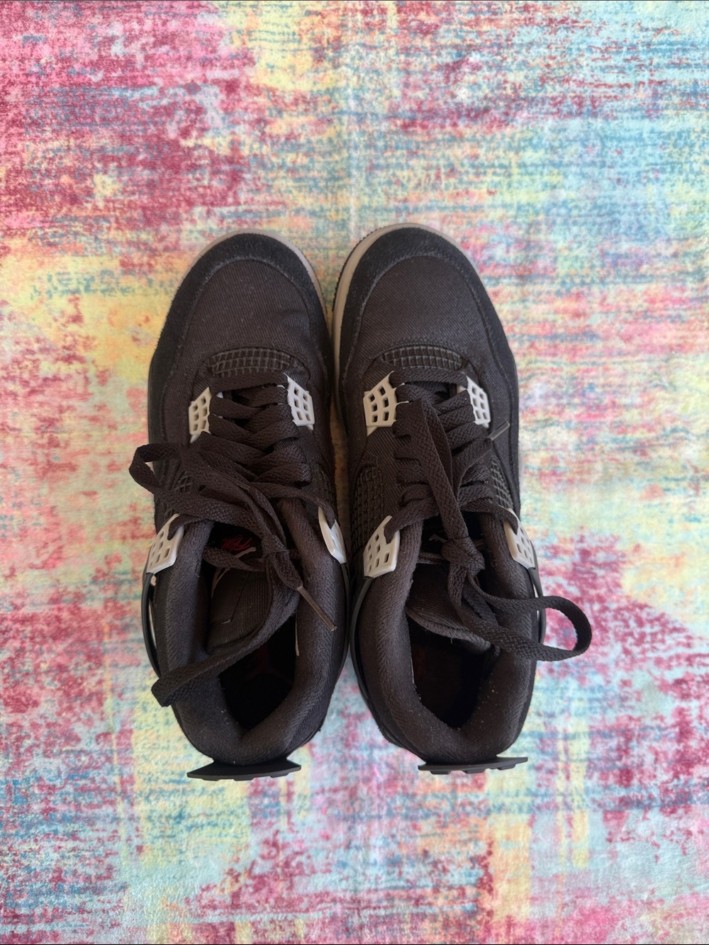 Jordan Kids Black and White Lace-Up Sneakers
